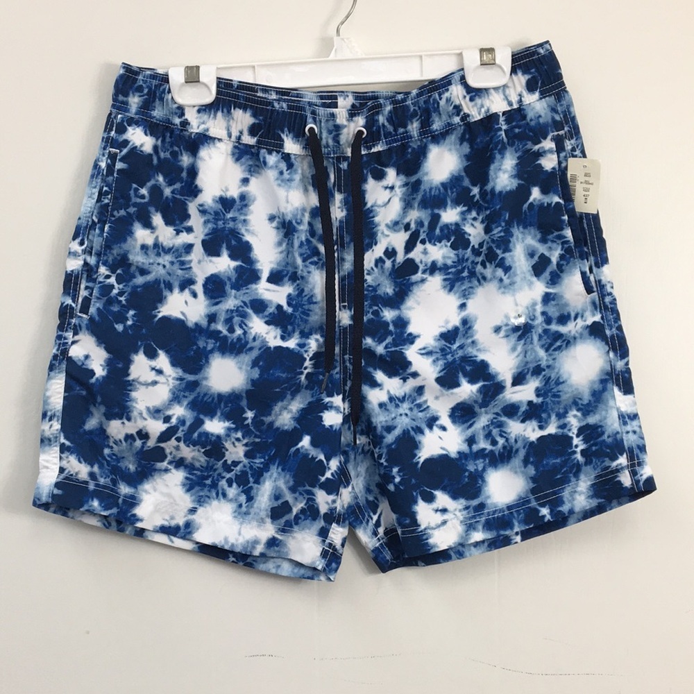 Aeropostale Mens Swim Board Shorts Blue Tie Dye Size M Brand NEW With Tags